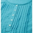 thumbnail image 5 of eloria Women's Fashion Round Neck Neck Design Indian Stylish Solid Kurti Dress, 5 of 5