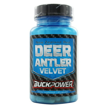 Natural Sport - BuckPower New Zealand Red Deer Antler Velvet 250 mg. - 60 (Best Protein For Deer Antler Growth)