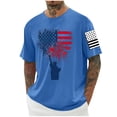 thumbnail image 1 of Tops para hombre, blusas y camisas de cuello redondo y manga corta para hombre, blusas casuales de cuello redondo con estampado de moda para hombre, blusas de cuello redondo y manga corta, camisas par, 1 of 5