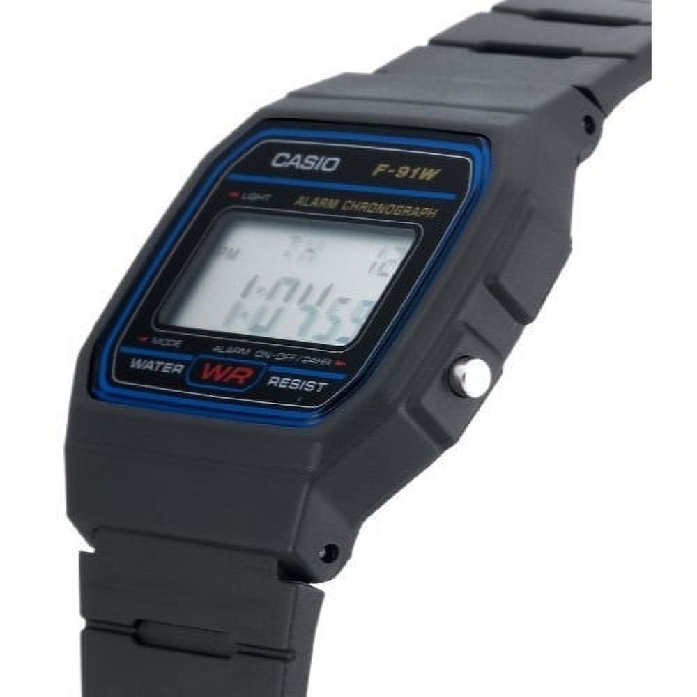 Casio Men's F91W-1 Classic Black Digital Resin Strap Watch - image 5 of 6