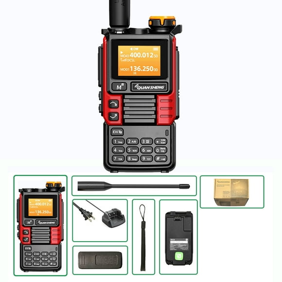Quansheng UV-K6 Walkie Talkie 5W Air Band Radio Tyep C Charge UHF VHF DTMF FM Scrambler NOAA Wireless Frequency Two Way CB Radio