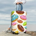 thumbnail image 3 of Lsque Color Donut Printed Luggage Cover, Travel Luggage Protector,Scratch and Dirt Resistant, Fits 18-32 Inch Luggage - Medium, 3 of 9