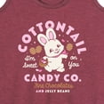 thumbnail image 3 of Instant Message - Cottontail Candy Company - Women's Racerback Tank Top, 3 of 6