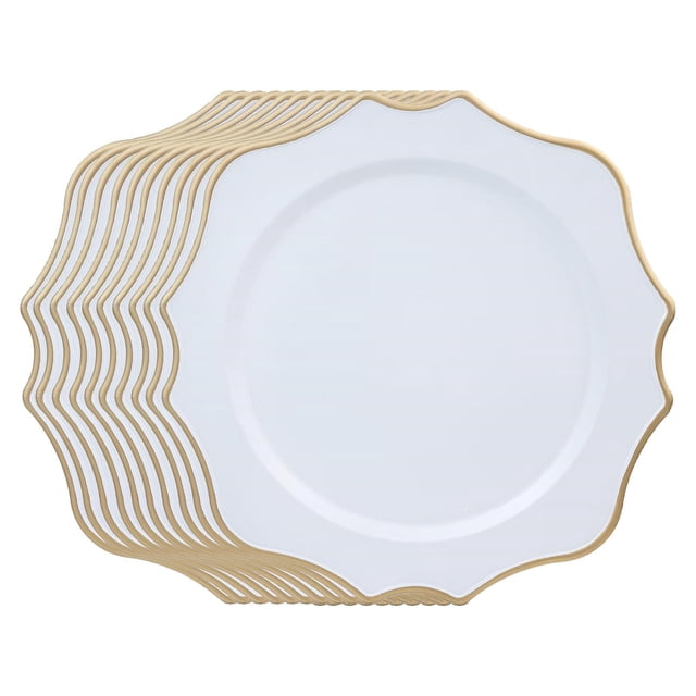 10x Platos para Servir, Platos de Cocina, Vajilla, Plato para Servir, Platos livianos para recepción, Cena, decoración de Eventos de Granja