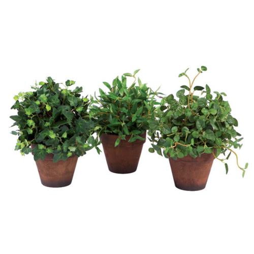8" Potted Realistic Green Bamboo Artificial Mini Silk Plant