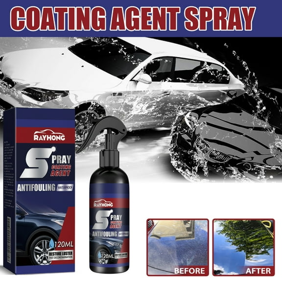 Rayhong Coating Agent Spray, Maintenance Paint Decontamination Blackening Brightening Automotive Coating Nano Coating Spray