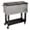 Portable 80-quart Outdoor Cooler Cart With Dual-sided Lid, variant on Cuisinart Outdoor BBQ Prep Cart, Stainless Steel Portable Grill Table with Wheels, Grill Cart with Adjustable Storage Shelf, Tool Hooks, Trash Bag & Paper Towel Holder