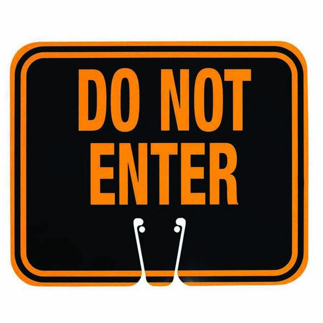 Señal de tráfico Cortina 03-550-DNEG 32 x 26 cm Do Not Enter