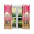 thumbnail image 2 of Cortina de Ventana Ceremonia del Té de Sakura ABPHQTO Cortina de Cocina 65x90 cm (Dos Piezas), 2 of 3