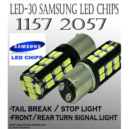 2 pcs Super White 19 Led Bulbs For Turn Signal Light 1157 2057 Fast