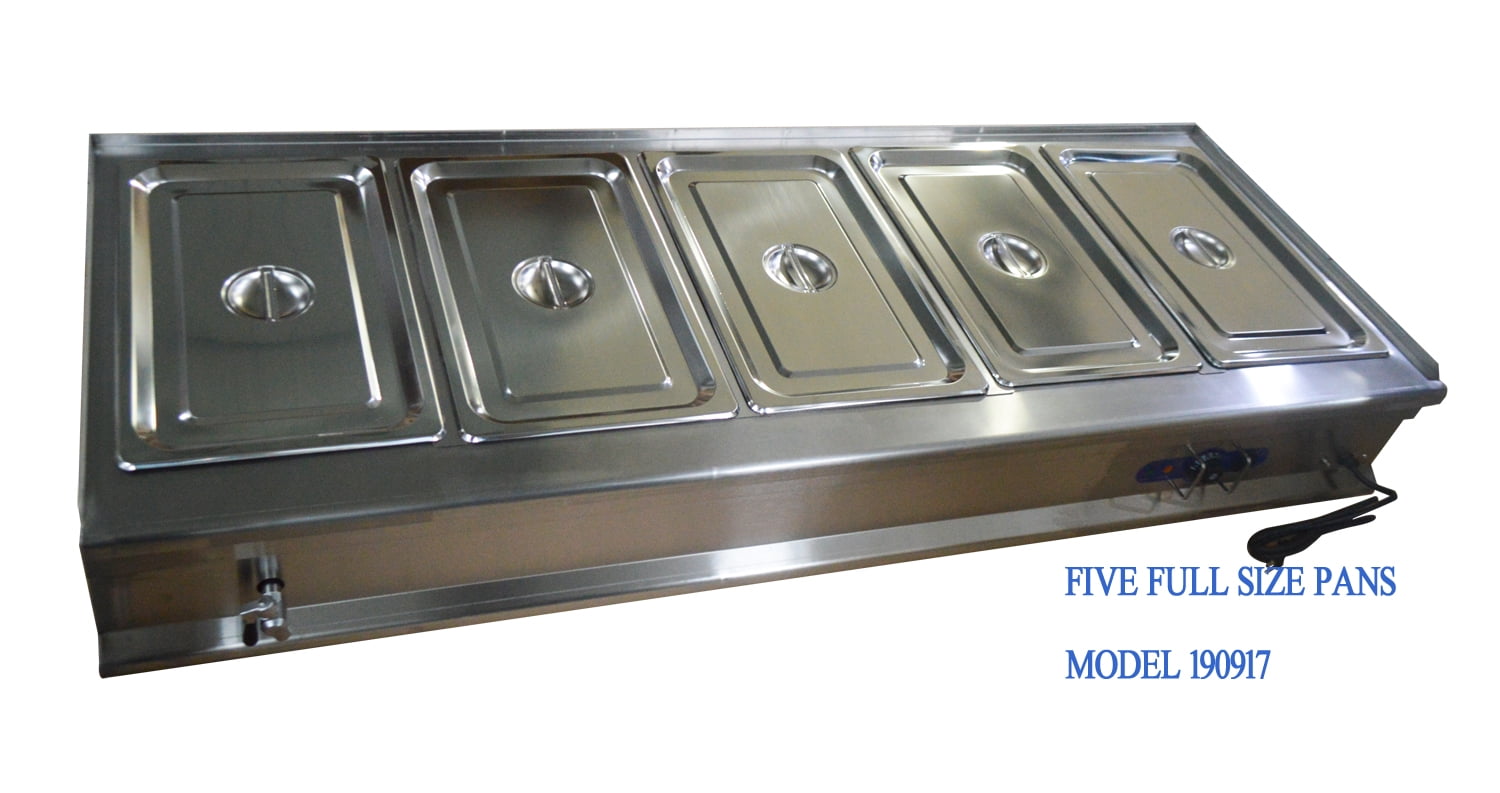 TECHTONGDA Electric Commercial Bainmarie Buffet Food Warmer Steam