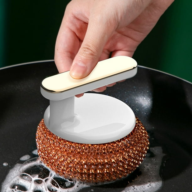 Cepillo de Cocina Multifuncional Ganfancp Mango de Cepillo de Fregar Recambiable Antigrasa