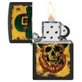thumbnail image 4 of Zippo Lighter - Customized Engraved Message Leprechan Skull Design 46244, 4 of 7