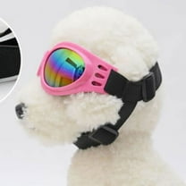FRCOLOR  Dog Doggy Goggles for Small Dogs Sun Glasses Pink Sunglasses