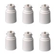 thumbnail image 2 of Binmer B22 To E27 Bulb Adapters 6 Pack Lamp Converter Base Bulb Socket Adapter, 2 of 3
