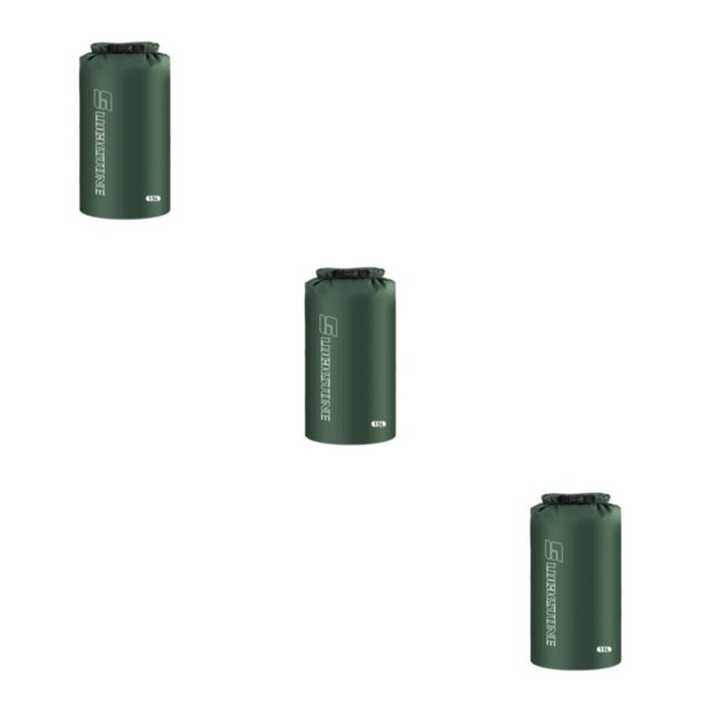 stanreset 1/2/3/5 Dry Bag Sack Waterproof Pouch Pack Clothes Storage Bag for Rafting Kayaking Fishing Travel Beach Boating Backpacking Dark Green(15L) 3PCS