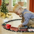 thumbnail image 6 of VKZON Remote Control Train Set,Lights And Sounds Railway w/ Steam Locomotive Engine Rechargeable Electric Train Toy, RC Cargo Cars For Age 3 4 5 6 + Kids Boys Girls, 6 of 6