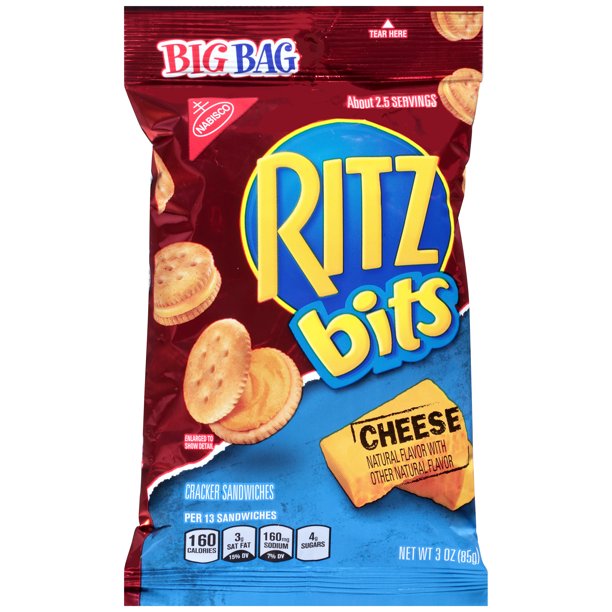 Ritz Bits Cheese Cracker Sandwiches, Big Bag (3oz)