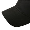 thumbnail image 4 of Gorra de béisbol con cola de caballo para mujer, de color sólido, transpirable, con protección solar, de algodón, color negro y con apertura trasera, 4 of 6