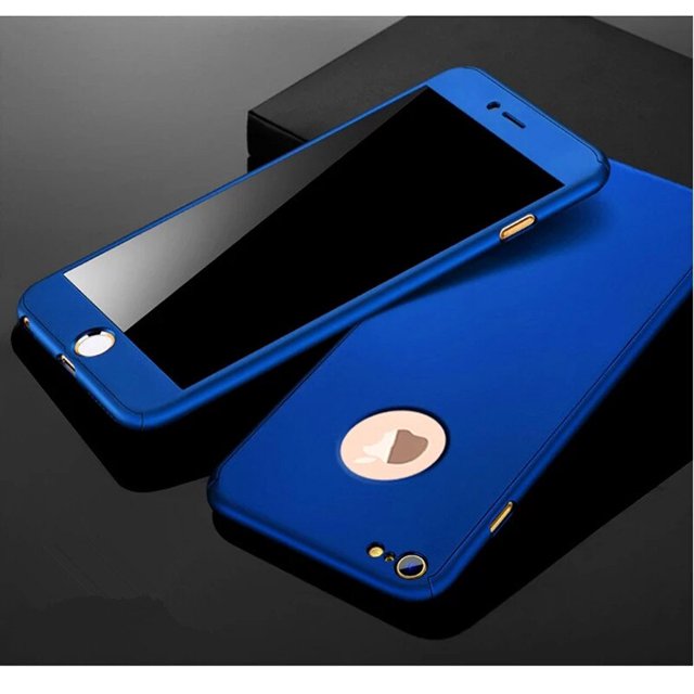Luxury 360 Full Protection Phone Case For iPhone 6 6s Xs Max XR X Coque Case For iPhone 6 12 7 8 Plus Case 5 5S 11 Cover Glass