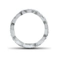 thumbnail image 3 of 1 cttw Diamond Infinity Eternity Wedding Anniversary Ring 14K White Gold, 3 of 4