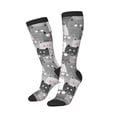 thumbnail image 2 of Balery Cats Group Printed Novelty Socks Men's Women's Crew Socks Sports Socks Knee High Socks Cotton Socks Quirky and Cool Socks, 2 of 9