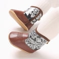 thumbnail image 2 of Booties for Baby & Toddler Cowboy Cowgirl Boots Infant Western Boots Toddler Boys Girls Round Toe Riding Mid Calf Boots Size 12-15 Months, 2 of 9