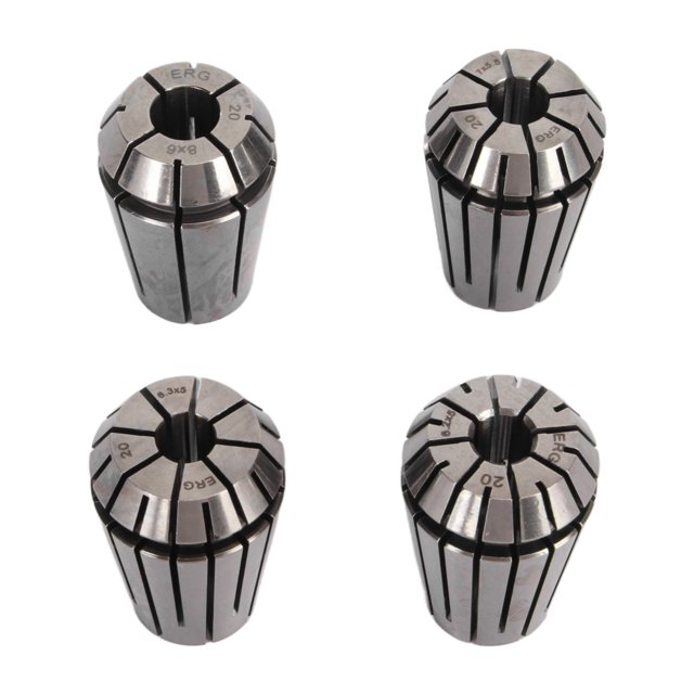 Juego De Portabrocas De Pinza, 4 Piezas De Acero Con Alto Contenido De Carbono, Juego De Pinzas De Resorte De Buen Agarre De 4 Mordazas, Portabrocas De Grabado CNC Para Rectificadoras CNC, Máquinas De