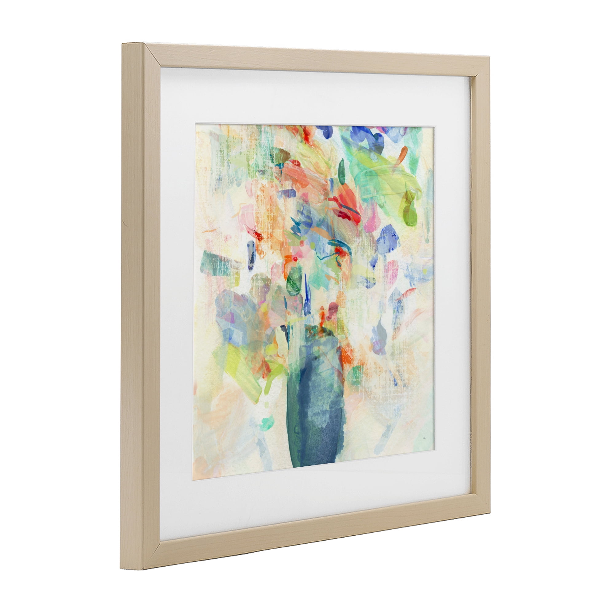 Stupell Industries Summer Flowers Brushstrokes Birch Framed Print Under Glass, design by Susan Jill