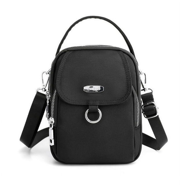 Multi Compartment Phone Bag, Women Shoulder Messenger Bag, Casual Cloth Design, Large Capacity Storage, For Daily Use, Secure Zipper Compartment, Durable Fabric Construction, Stylish Akmoler