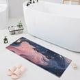 thumbnail image 7 of Waves Curves Pink Blue Bathroom Rug Non Slip Bathroom Mats Entry Door Soft Carpets for Kitchen Bedroom Living Room 39x20 inch, 7 of 7