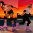 thumbnail image 6 of JZY High-Top Quad Roller Skates for Women & Teens,Light-Up Wheels & PU Leather Design for Indoor & Outdoor Use, 6 of 7