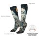 thumbnail image 4 of Fotbe Moon Flower White Owl Calcetas Divertidas Estampadas para Hombre y Mujer, Calcetas de Algodón hasta la Rodilla para Caminar, Correr, Enfermería y Embarazo, 4 of 6