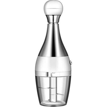 

XD4-Vegetable Chopper Manual Hand Food Chopper with Container for Onion Vegetable Cutter (1 Silver)*04