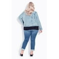 thumbnail image 4 of Avenue Womens Plus Deenie Denim Short Denim Jacket, 4 of 5