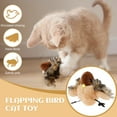 thumbnail image 4 of MesaSe Bird Shaped Cat Toy Rechargeable Interactive Cat Toy with Sound Creative Realistic Flapping Bird Shaped Cat Toys Plush Cat Toy with Remote Control for Cats Indoor Exercise Fun, 4 of 11