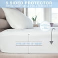 thumbnail image 7 of Pure Siesta 5-Sided 100% Waterproof Mattress Protector, Hypoallergenic, Dust Mite Proof Cover (Full), 7 of 7