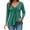 Green(Ladies Tops), variant on Long Sleeve V Neck Drawstring Tops for Women Trendy Ruched Front Soft Fall Casual Pullover Blouses