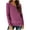 Purple#1, variant on New trending & for spring GaThRRgYP Womens Tee Shirts Long Sleeve,Women's Solid Color Long Sleeved Base with Round Neck Casual T-shirt and Pullover Purple S