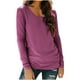 thumbnail image 2 of RKSTN Long Sleeve Shirts for Women Oversized Crewneck Slim Base Layer T Shirt Top Womens Casual Solid Plus Size Round Neck Loose Fits Comfy Cozy Basic Tee Shirt Fall Spring Clothes, 2 of 10