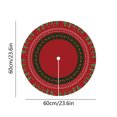 thumbnail image 3 of EWASWON Christmas 24 Inch Red Christmas Tree Skirt - Non-Slip Low Pile, Easy Clean, Modern Holiday Prints - Decorative Rug for Living Room, Bedroom, 3 of 8