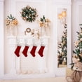 thumbnail image 7 of Snowflake Stocking Holder Christmas Stocking Holders Silver Metal Stocking Hanger Mantle Hooks for Mantel Fireplace Christmas Party and Home Decoration, 7 of 7