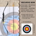 thumbnail image 2 of Exterior Recurve Bow y Set de Flechas 40 Libras Adulto Profesional Caza Arco y Flecha Práctica Set de Flechas Accesorios, 2 of 10