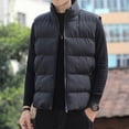 thumbnail image 2 of Chaleco de algodón para hombre, ropa exterior de estilo primaveral y otoñal, ropa de algodón, chaleco de cuello moderno para hombre, chaleco de otoño e invierno, chaqueta, 2 of 6