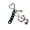 Purple, variant on Unique Note and Star Design Keychain Cute Compact Decorative Charm Musical Symbol Key Holder Ideal for Gifting