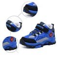 thumbnail image 5 of Fozruso Children Shoes Boys Leather Snow Boots Winter And Thickened New Non Slip And Warm Big Kid Little Kid Hiking Shoes Sizes 13 Little Kid(Blue), 5 of 6