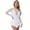 White, variant on Runhomal Women's Shiny Rhinestones Ballet Dance Leotard Dress Sheer Mesh Long Sleeves Figure Ice Black XL