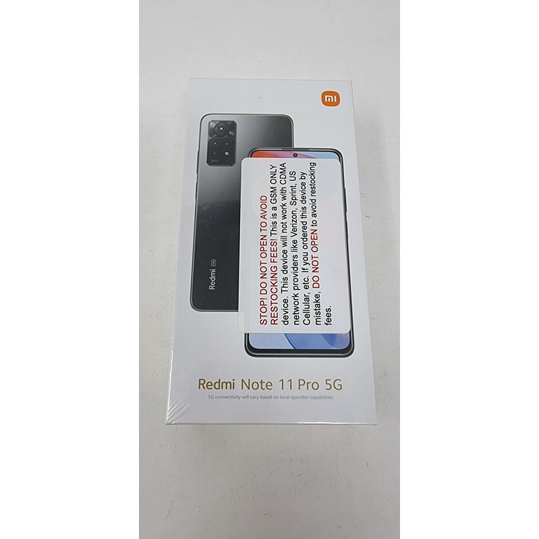 Xiaomi Redmi Note 11 Pro - Smartphone 6+128GB, 6.67” 120Hz FHD+ AMOLED  DotDisplay, MediaTek Helio G86, 108MP+8MP+2MP+2MP AI quad Camera, 5000mAh