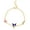 Multicolored, variant on Sanrio Hello Kitty and Friends Womens 18kt Gold Plated Bracelet with Flower and Heart Charm Pendants, 6.5 + 1", Officially Licensed