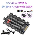 thumbnail image 3 of Ventilador de refrigeración 2 en 1 Hub 5V 3PIN ARGB SATA Power Multi Splitter 10 Way para PC Case Sywqhk Para estrenar, 3 of 8